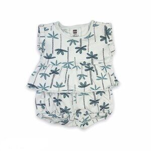 Tea Collection Palm Print Baby Set